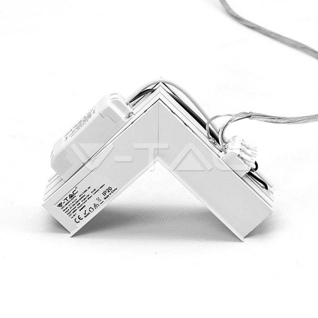 Łącznik L Opraw V-TAC 10W Linear Wewnętrzny Biały VT-7-41LN 4000K 1000lm 5 Lat Gwarancji