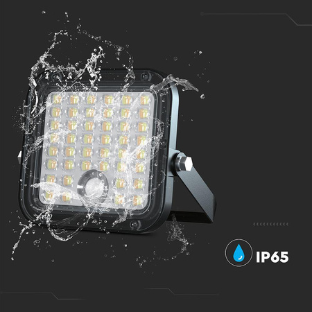 Projektor LED Solarny V-TAC 10W Pilot, AUTO, Timer, Czujnik Ruchu, IP65, CCT VT-411CCT 4000K+6000K 1500lm
