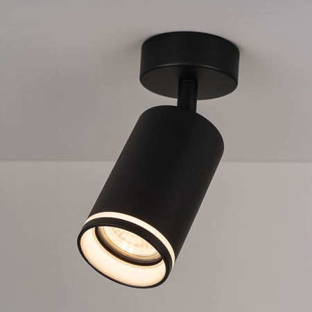 Oprawa Pipe Ring Spot Czarny 1xGU10