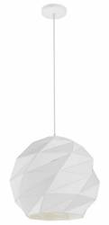 Lampa wisząca Reus kula duża 3xE27 biała
