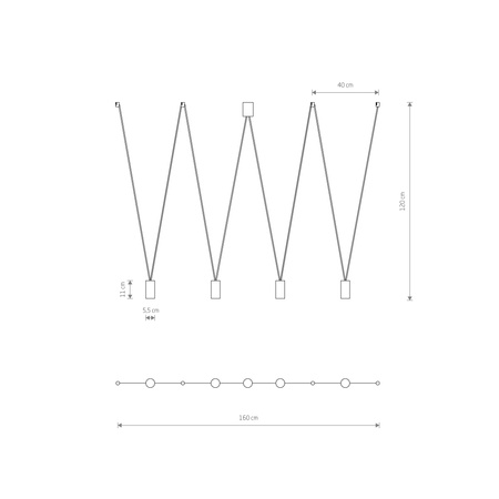 Nowodvorski Lampa wisząca czarna MORE EYE