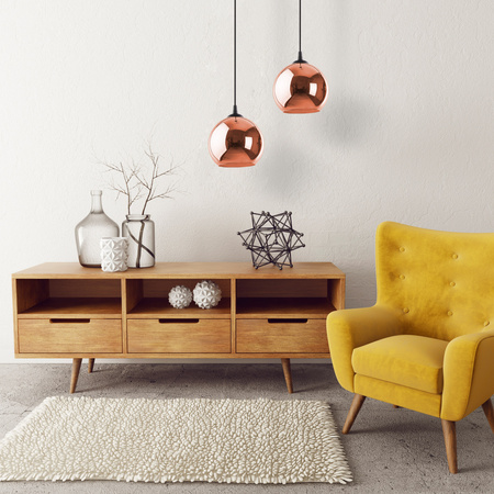 Lampa wisząca VENEZIA MIEDŹ 1xE27