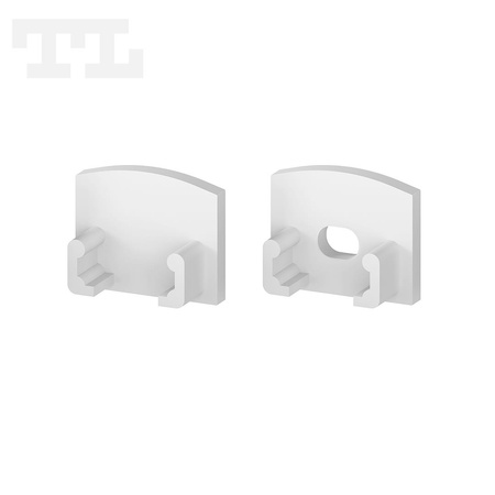 Komplet zaślepek bocznych białych P5-2, P18-3, GK18-3 do osłonki C1, C4 (1 szt. z otworem, 1 szt bez otworu) (nr kat 7705202)