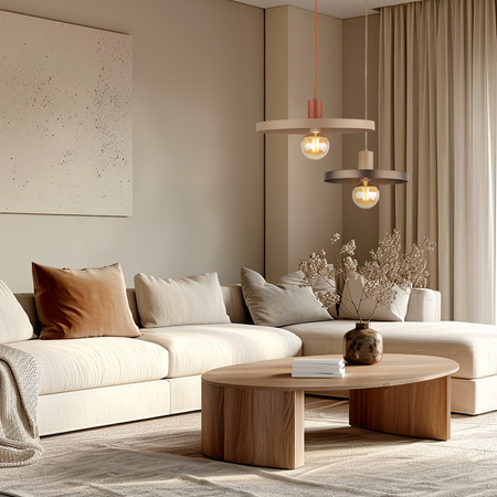 Tk Lighting SILA SABIA BROWN lampa wisząca 1XE27 300