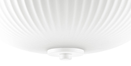 Lampa wisząca szklana Nordic biała mleczna