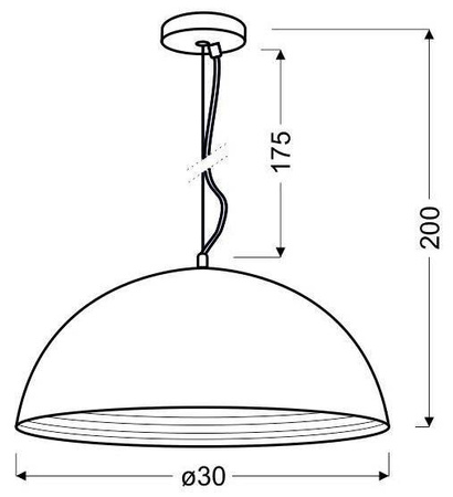 Lampa sufitowa wisząca candellux amalfi 31-26385 e27 miedziany