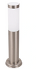 Słupek ogrodowy srebrny okrągły 1xE27 lampa IP44 45cm 