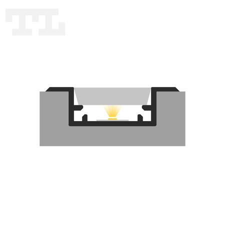 LED P11-2 Profil 1000 mm czarny lakierowany (nr kat 8611212)