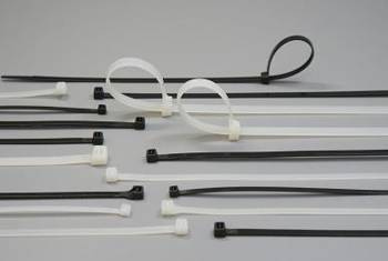 Opaska zaciskowa  7,6x450 biała (op.100) ELEKTRO