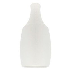 Metalowa oprawka dekoracyjna dla żarówki E27 biała perła