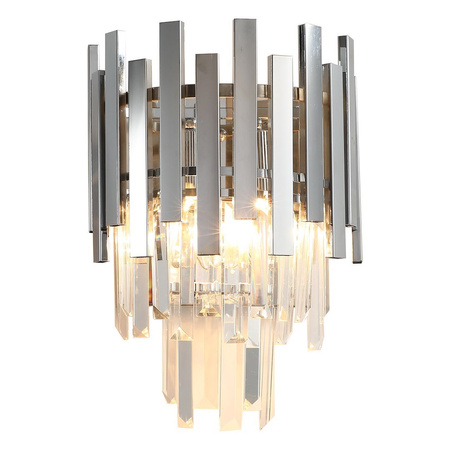 Kinkiet ASPEN CHROME 2xE14 z kryształami