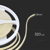 Taśma LED COB 320LED 24V IP67 10W/m kolor niebieski 5m