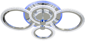 Lampa sufitowa RING plafon LED CHROM