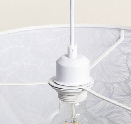 Lampa Wisząca z Metalu Cassandra biała