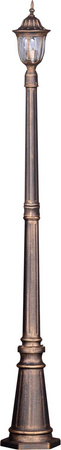 Lampa ogrodowa stojąca K-7007B/1N CZARNY/ZŁOTY z serii VASCO