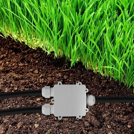 Puszka Złączka Mufa Hermetyczna 3xPin Średnica kabla 8-12mm IP68 biała