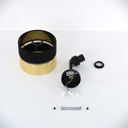 Kinkiet HILTON Black/Gold 1xE27