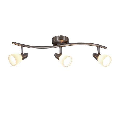Lampa ścienna listwa 3X40W G9 nikiel chrom biały SELIA 93-69993