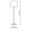 Marbella lampa podłogowa czarna LP-332/1F BK