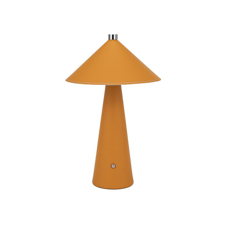 Lampka Biurkowa Nocna V-TAC 3W LED 33cm CCT Ładowanie USB-C Ściemnianie Żółta Skóra 