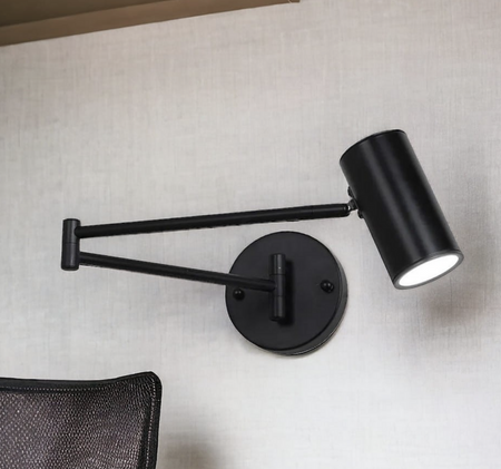 Kinkiet regulowany 1xGU10 Sigma czarny