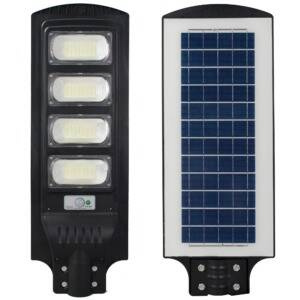 Naświetlacz Solarny LED STREET-12 z czujnikiem PIR, czarny + pilot
