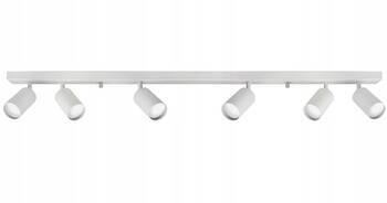 Lampa sufitowa Listwa Biała 6 x GU10