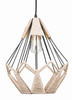 Lampa wisząca duża GEO BOHO sznur juta