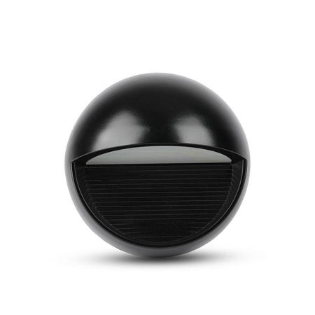 Oprawa Ścienna Elewacyjna 3W LED V-TAC Czarna Okrągła 230V IP65 VT-1182-B 4000K 210lm