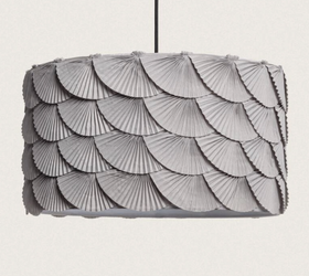 Lampa Wisząca Materiałowa Anabela szara