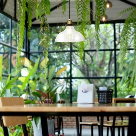 Oprawa Zwieszana V-TAC LOFT Szkło Przezroczysty fi245 VT-7210 5 Lat Gwarancji