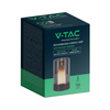 Lampka Nocna Światło Świecy V-TAC 3W LED Ładowanie USB Ściemnianie Czarna 