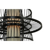 Rattanowa lampa wisząca Astra czarna 1xE27 Boho