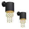 Kinkiet ALMERIA BLACK/GOLD 1xE27