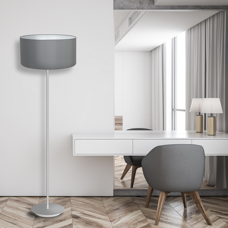 LAMPA STOJĄCA BARI GREY 1xE27