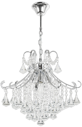 Lampa wisząca Barcelona kryształowa 4xE14