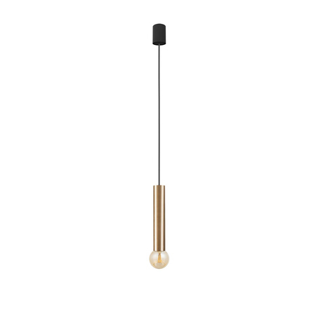 Nowodvorski Lampa wisząca czarna mosiądz BATON 