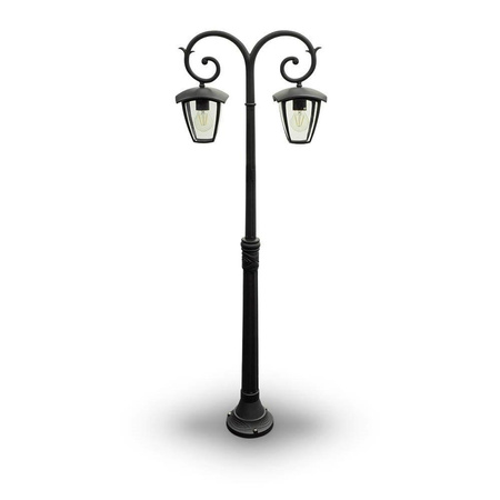 Latarnia Ogrodowa V-TAC 2XE27 1410mm IP44 Czarny VT-738