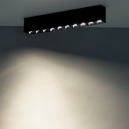 Nowodvorski Oprawa liniowa natynkowa czarna MIDI LED 