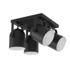 Lampa sufitowa SPECTRA BLACK 4xE27 kwadrat