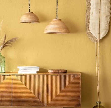 Lampa Wisząca z Drewna Naisha E27