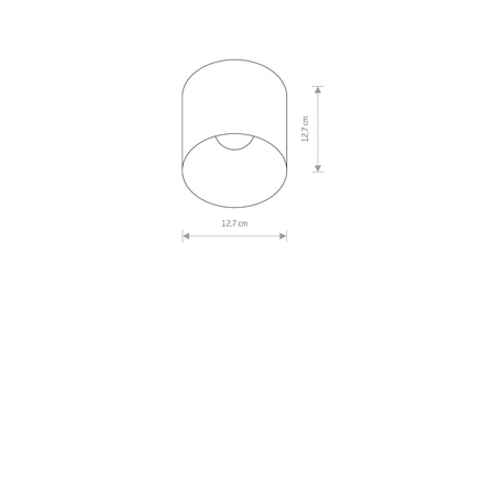 Nowodvorski Lampa punktowa natynkowa czarna tuba HALO 