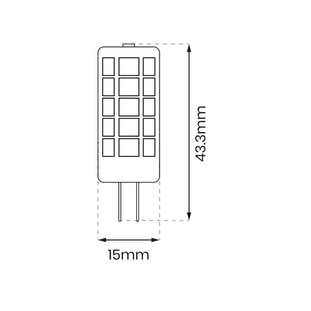 Żarówka LED 3W G4 12V 3000K Ceramiczna + PC