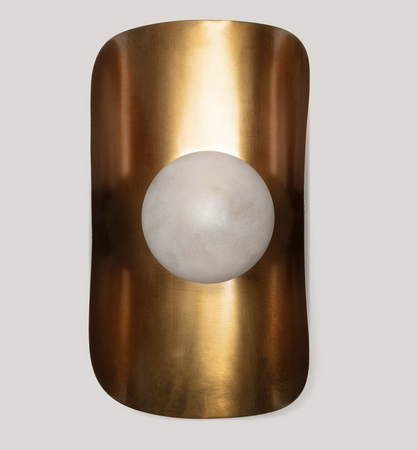 Stylowy Kinkiet z Metalu i Szkła Ishan II 1xE27 złoty