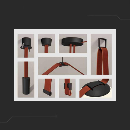 Mocowanie Natynkowe z przewodem i rozetą 65x1500mm Szynosystem Taśmowy 48V V-TAC Czarne 3 Lata Gwarancji