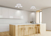 Lampa biała sufitowa talerz 3x15W Colly 98-01627