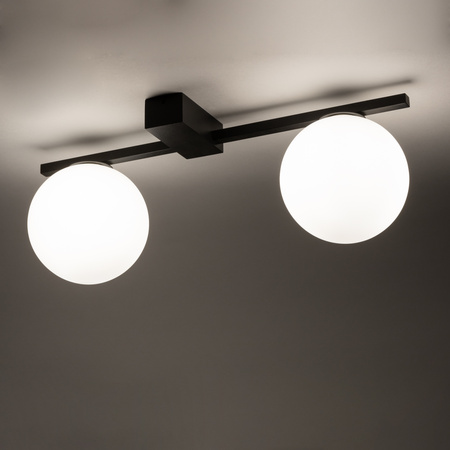 Nowodvorski Lampa sufitowa PIK II 13cm 2xG9 czarna 10300