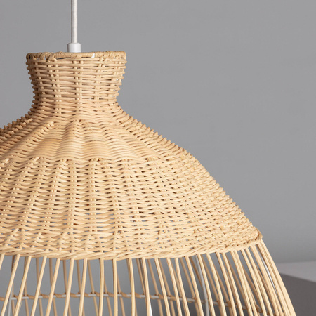 Naturalna lampa wisząca E27 Boho Fuyang