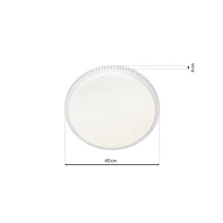 Plafon CRUZ 40W LED Ściemnialny+ Pilot