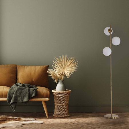 Lampa podłogowa stojąca Dorado 3xE14 złota